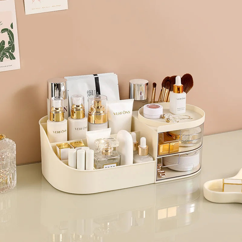 Schubladen-Kosmetikaufbewahrungsbox, Desktop-Kommode für Hautpflegeprodukte, Bürobedarf Lippenstift Make-up Box Schlafzimmer Zuhause