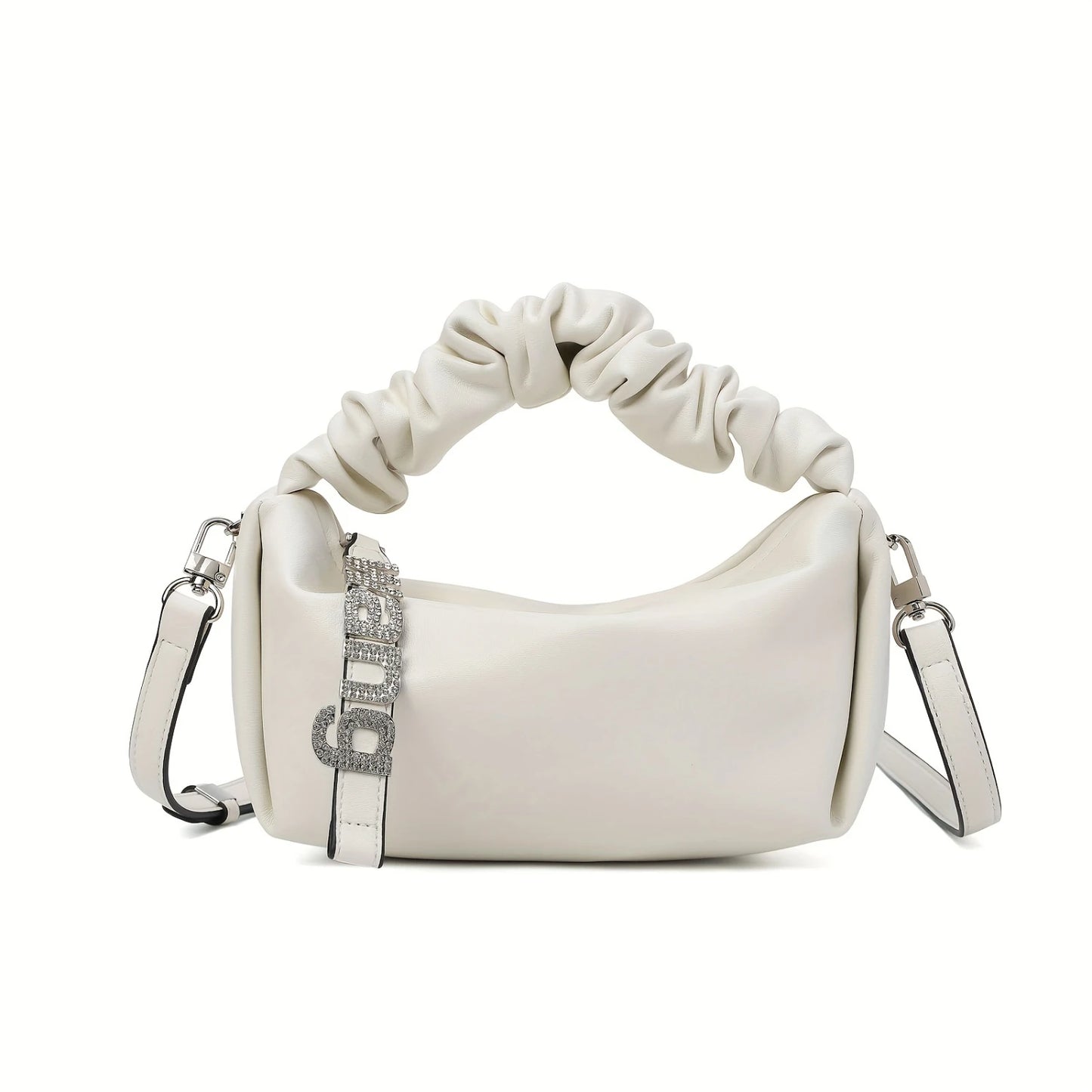 Small Designer Cloud Pouch Bag for Women, Soft Crossbody Purse