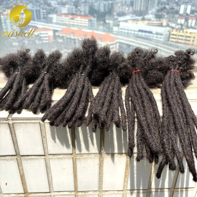0.6cm 4-8Inch Regular Loc Extension Human Hair 50 Strands Full Handmade 100% Human Hair Dreadlock Extensions for Men Women - MAGUSTA BEAUTY