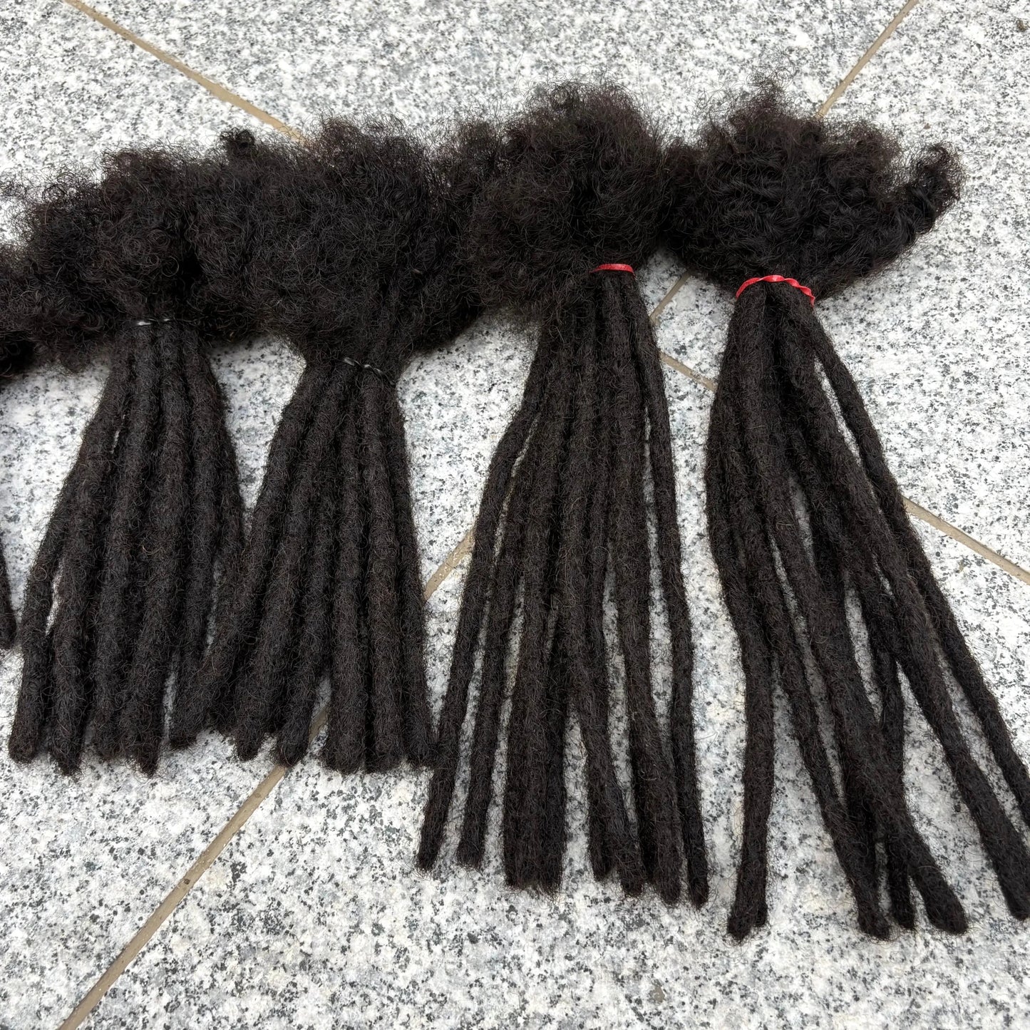 0.6cm 4-8Inch Regular Loc Extension Human Hair 50 Strands Full Handmade 100% Human Hair Dreadlock Extensions for Men Women - MAGUSTA BEAUTY