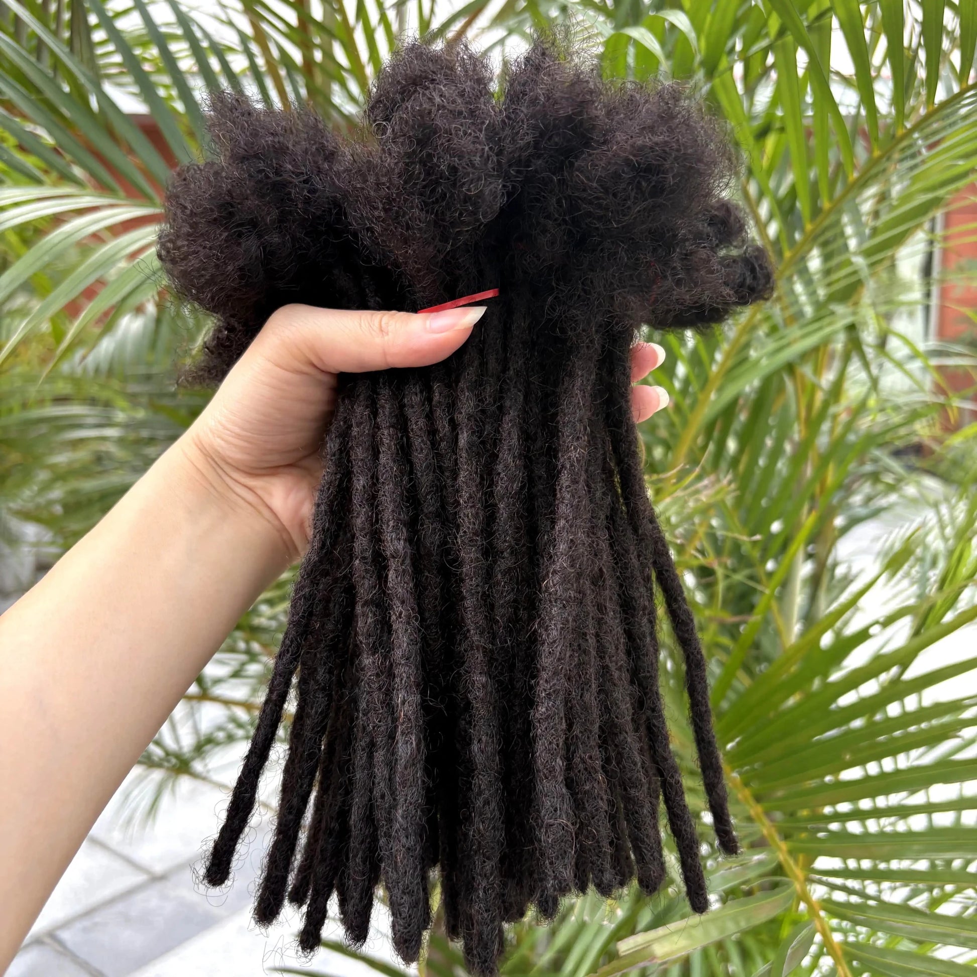 0.6cm 4-8Inch Regular Loc Extension Human Hair 50 Strands Full Handmade 100% Human Hair Dreadlock Extensions for Men Women - MAGUSTA BEAUTY