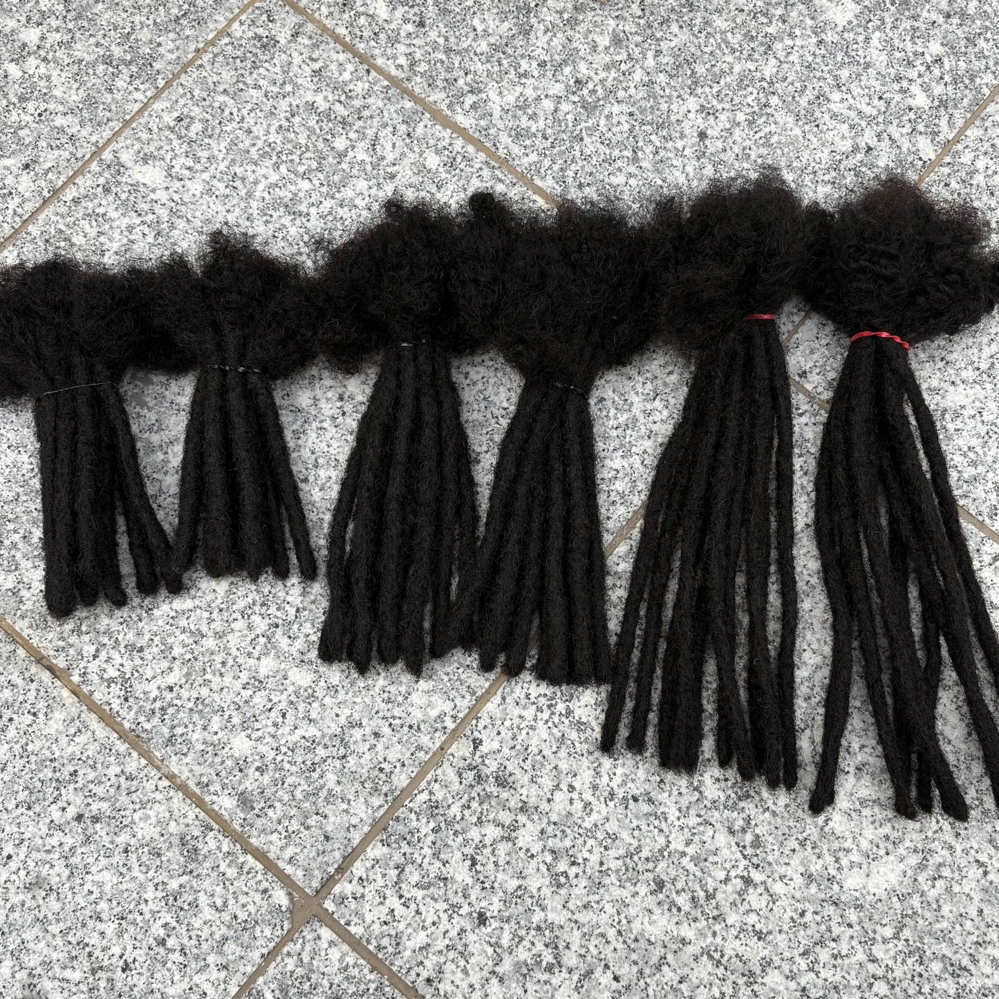 0.6cm 4-8Inch Regular Loc Extension Human Hair 50 Strands Full Handmade 100% Human Hair Dreadlock Extensions for Men Women - MAGUSTA BEAUTY