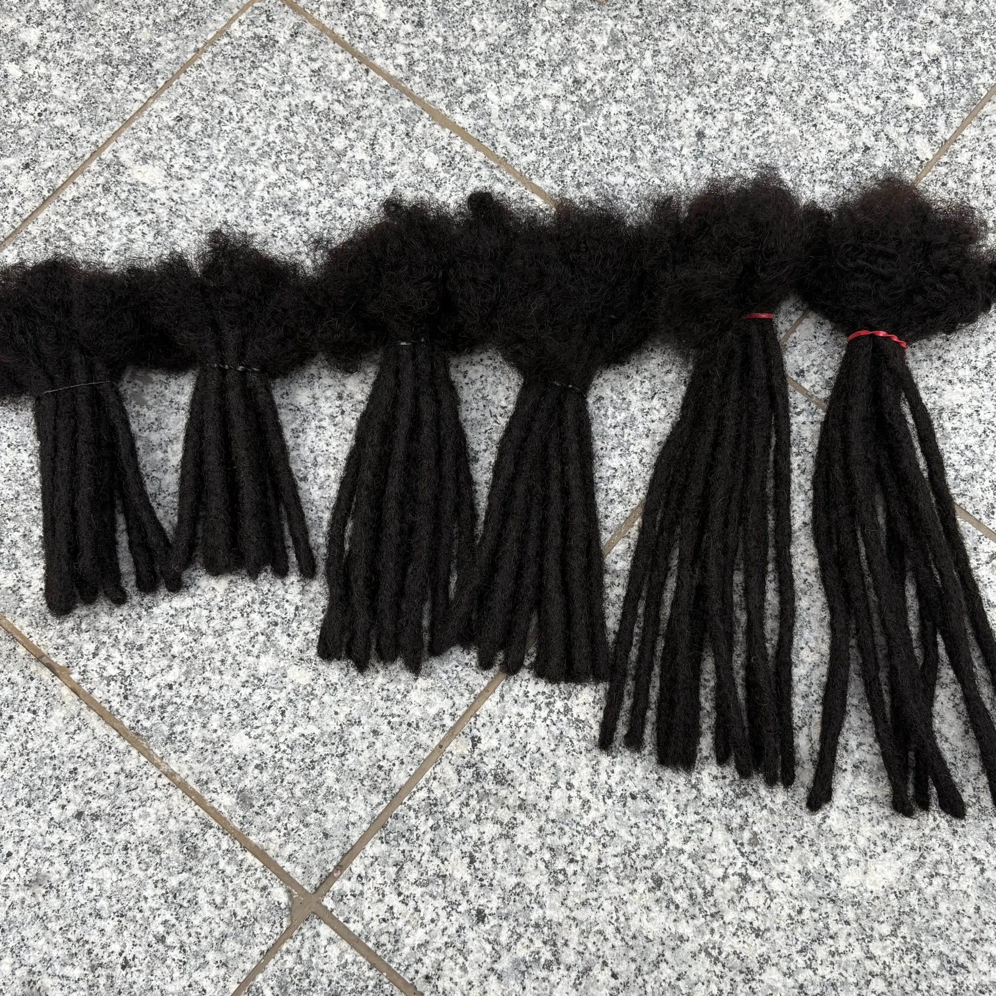 0.6cm 4-8Inch Regular Loc Extension Human Hair 50 Strands Full Handmade 100% Human Hair Dreadlock Extensions for Men Women - MAGUSTA BEAUTY