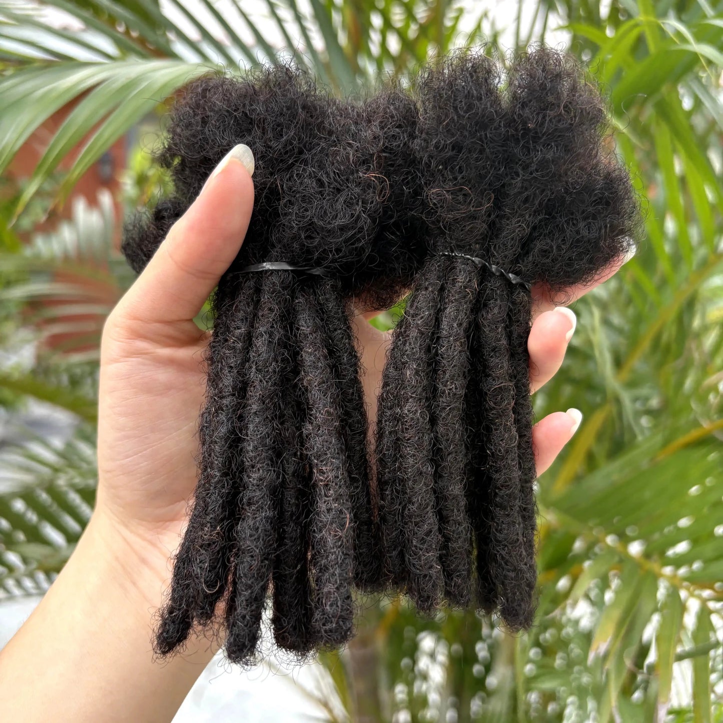 0.6cm 4-8Inch Regular Loc Extension Human Hair 50 Strands Full Handmade 100% Human Hair Dreadlock Extensions for Men Women - MAGUSTA BEAUTY