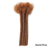 0.6cm Thickness 6-24 Inches 10 Stands Pacs Dreadlocks Human Hair Extensions for Women Ombre Brown Loc Extension can be Dyed - MAGUSTA BEAUTY