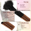 0.6cm Thickness 6-24 Inches 10 Stands Pacs Dreadlocks Human Hair Extensions for Women Ombre Brown Loc Extension can be Dyed - MAGUSTA BEAUTY