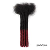 0.6cm Thickness 6-24 Inches 10 Stands Pacs Dreadlocks Human Hair Extensions for Women Ombre Brown Loc Extension can be Dyed - MAGUSTA BEAUTY