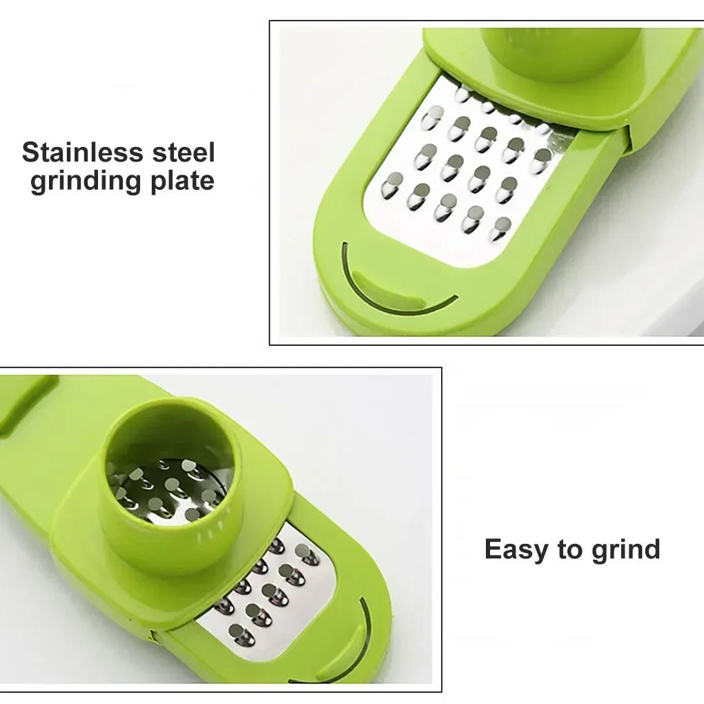 1 - Piece Multifunctional Manual Garlic Crusher Ginger Garlic Grater Garlic Cutter Peeler Kitchen Tool with Excellent Functionalit - MAGUSTA BEAUTY