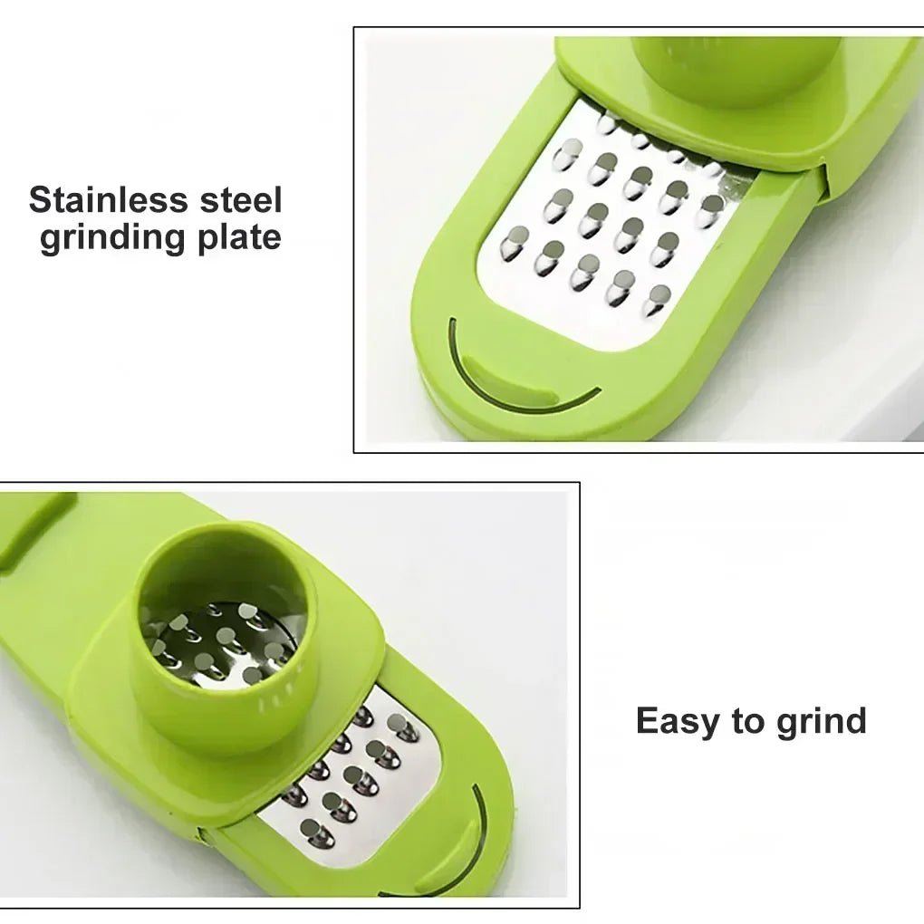 1 - Piece Multifunctional Manual Garlic Crusher Ginger Garlic Grater Garlic Cutter Peeler Kitchen Tool with Excellent Functionalit - MAGUSTA BEAUTY