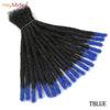 10 Inch Synthetic Dreadlocks Crochet Braids Hair Handmade Locs Hip-Hop Style For Men And Women Ombre Braiding wig Extensions He - MAGUSTA BEAUTY