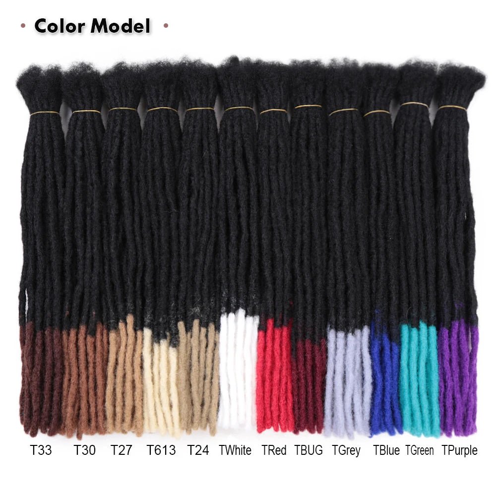 10 Inch Synthetic Dreadlocks Crochet Braids Hair Handmade Locs Hip-Hop Style For Men And Women Ombre Braiding wig Extensions He - MAGUSTA BEAUTY