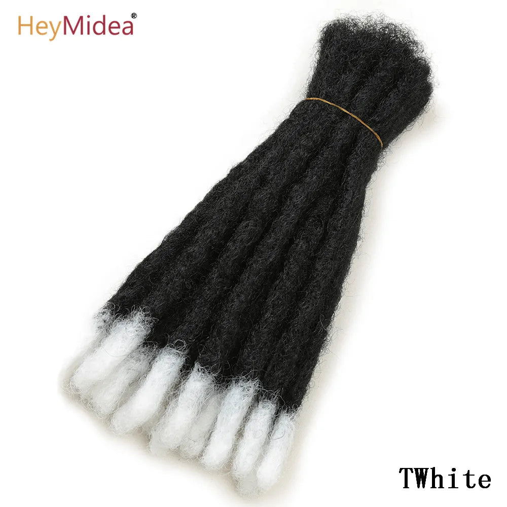 10 Inch Synthetic Dreadlocks Crochet Braids Hair Handmade Locs Hip-Hop Style For Men And Women Ombre Braiding wig Extensions He - MAGUSTA BEAUTY