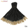 10 Inch Synthetic Dreadlocks Crochet Braids Hair Handmade Locs Hip-Hop Style For Men And Women Ombre Braiding wig Extensions He - MAGUSTA BEAUTY