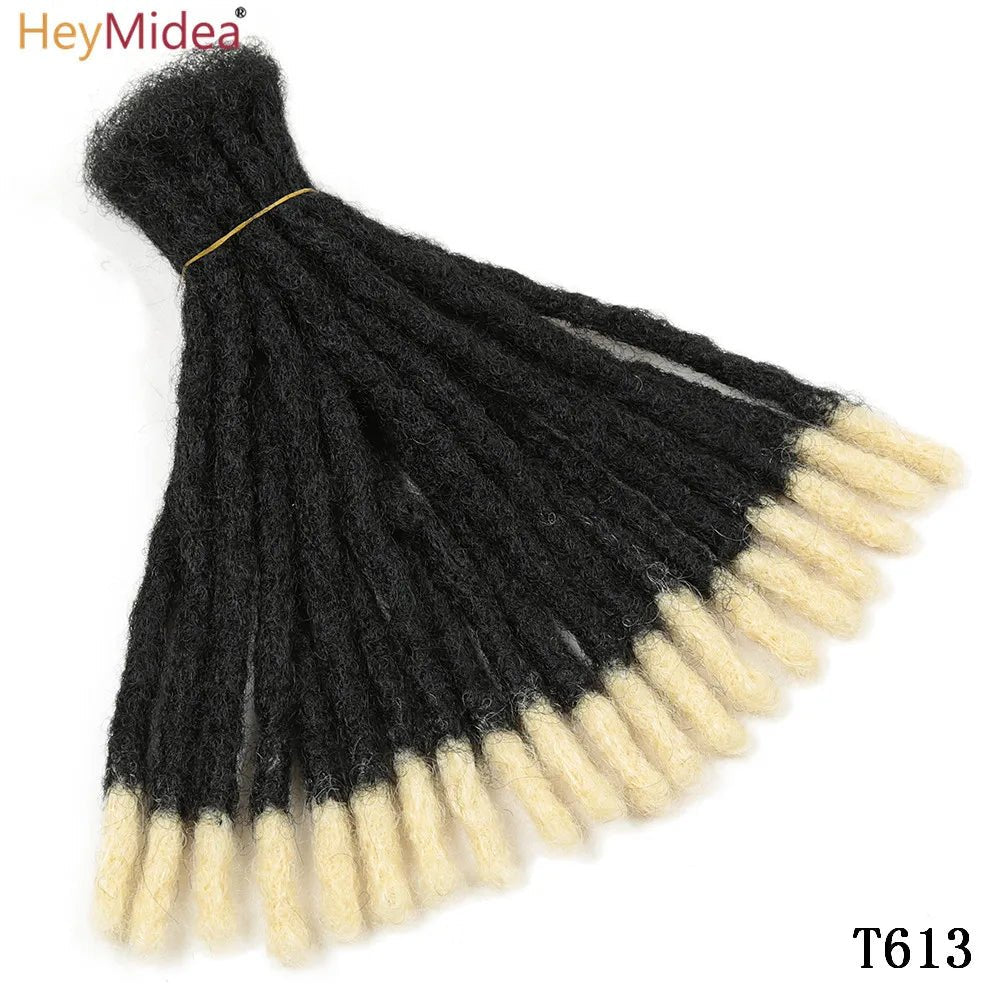 10 Inch Synthetic Dreadlocks Crochet Braids Hair Handmade Locs Hip-Hop Style For Men And Women Ombre Braiding wig Extensions He - MAGUSTA BEAUTY