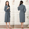 100% Cotton Couples Long Thick Absorbent Terry Bath Robe Kimono Men Light Weight Towel Bathrobe Sleepwear Women Hotel Gown Robes - MAGUSTA BEAUTY