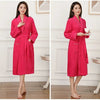 100% Cotton Couples Long Thick Absorbent Terry Bath Robe Kimono Men Light Weight Towel Bathrobe Sleepwear Women Hotel Gown Robes - MAGUSTA BEAUTY