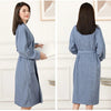 100% Cotton Couples Long Thick Absorbent Terry Bath Robe Kimono Men Light Weight Towel Bathrobe Sleepwear Women Hotel Gown Robes - MAGUSTA BEAUTY