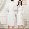 100% Cotton Couples Long Thick Absorbent Terry Bath Robe Kimono Men Light Weight Towel Bathrobe Sleepwear Women Hotel Gown Robes - MAGUSTA BEAUTY