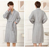 100% Cotton Couples Long Thick Absorbent Terry Bath Robe Kimono Men Light Weight Towel Bathrobe Sleepwear Women Hotel Gown Robes - MAGUSTA BEAUTY