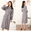 100% Cotton Couples Long Thick Absorbent Terry Bath Robe Kimono Men Light Weight Towel Bathrobe Sleepwear Women Hotel Gown Robes - MAGUSTA BEAUTY