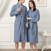 100% Cotton Couples Long Thick Absorbent Terry Bath Robe Kimono Men Light Weight Towel Bathrobe Sleepwear Women Hotel Gown Robes - MAGUSTA BEAUTY