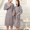 100% Cotton Couples Long Thick Absorbent Terry Bath Robe Kimono Men Light Weight Towel Bathrobe Sleepwear Women Hotel Gown Robes - MAGUSTA BEAUTY