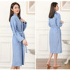 100% Cotton Couples Long Thick Absorbent Terry Bath Robe Kimono Men Light Weight Towel Bathrobe Sleepwear Women Hotel Gown Robes - MAGUSTA BEAUTY