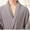 100% Cotton Couples Long Thick Absorbent Terry Bath Robe Kimono Men Light Weight Towel Bathrobe Sleepwear Women Hotel Gown Robes - MAGUSTA BEAUTY