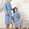 100% Cotton Couples Long Thick Absorbent Terry Bath Robe Kimono Men Light Weight Towel Bathrobe Sleepwear Women Hotel Gown Robes - MAGUSTA BEAUTY