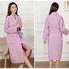100% Cotton Couples Long Thick Absorbent Terry Bath Robe Kimono Men Light Weight Towel Bathrobe Sleepwear Women Hotel Gown Robes - MAGUSTA BEAUTY
