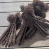 100% Human Hair Loc Extensions Full Handmade Dreadlock Extensions Wholesale 0.6cm Width Natural Black Extension For Women Men - MAGUSTA BEAUTY