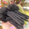 100% Human Hair Loc Extensions Full Handmade Dreadlock Extensions Wholesale 0.6cm Width Natural Black Extension For Women Men - MAGUSTA BEAUTY