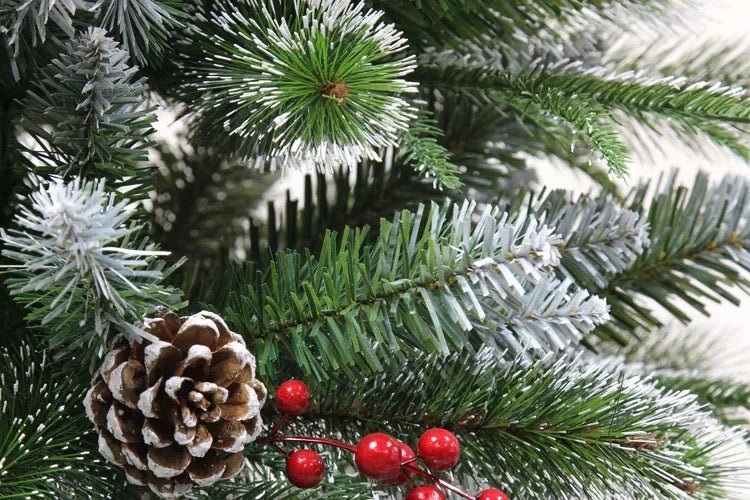 120 - 300cm Christmas Tree Encrypted PVC Pine Needles Glued White Pine Cones Christmas Tree for Christmas Decoration Ornament - MAGUSTA BEAUTY
