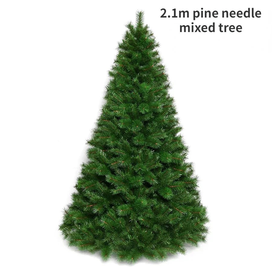 120 - 300cm Christmas Tree Encrypted PVC Pine Needles Glued White Pine Cones Christmas Tree for Christmas Decoration Ornament - MAGUSTA BEAUTY