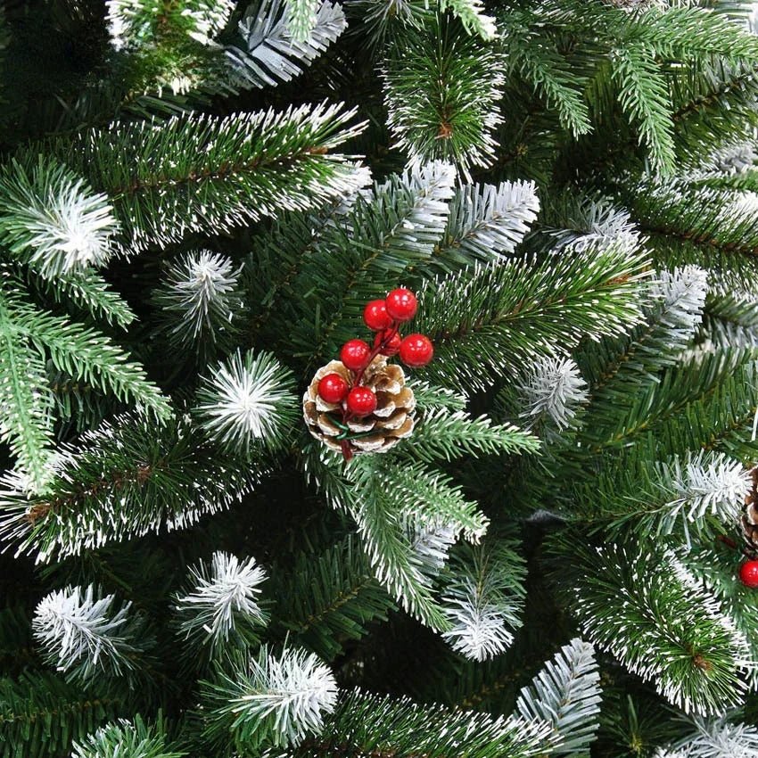 120 - 300cm Christmas Tree Encrypted PVC Pine Needles Glued White Pine Cones Christmas Tree for Christmas Decoration Ornament - MAGUSTA BEAUTY