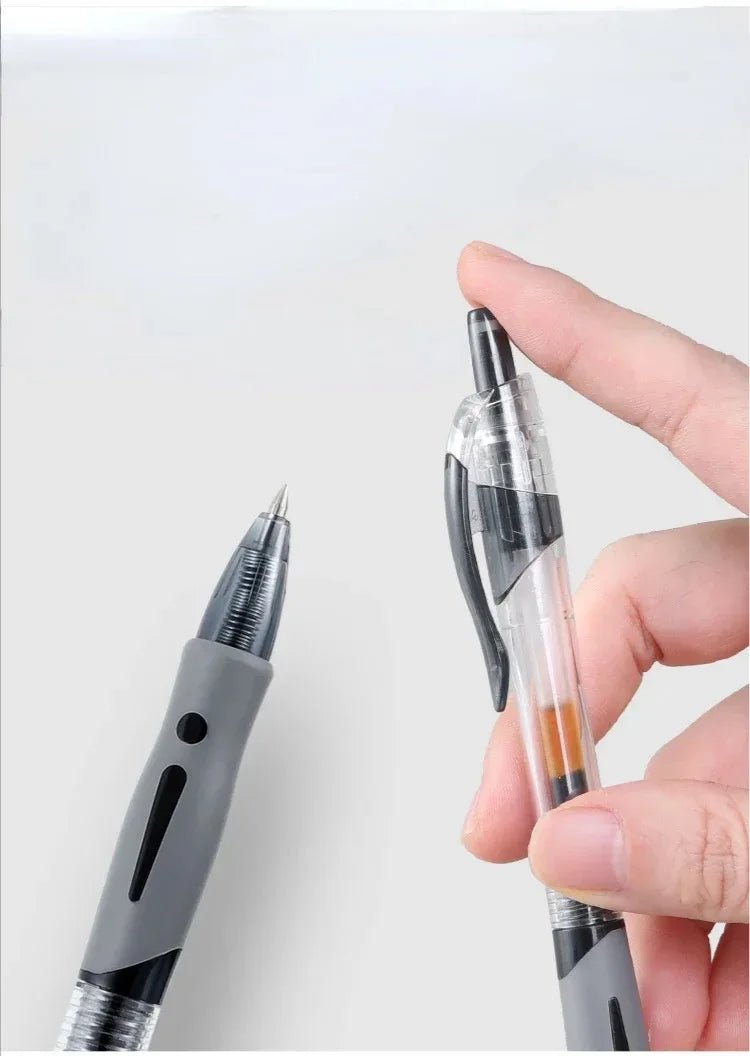 13/30pcs Retractable Gel Pens Set Black/Red/Blue Ink Ballpoint for Writing Refills Office Accessories School Supplies Stationery - MAGUSTA BEAUTY
