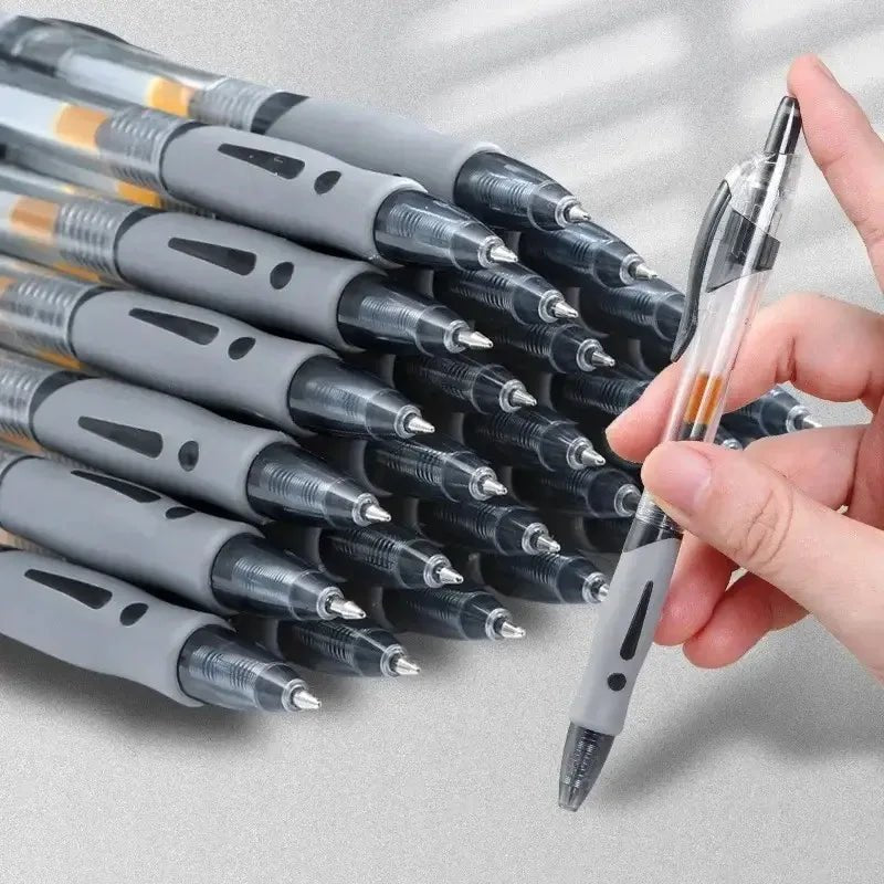 13/30pcs Retractable Gel Pens Set Black/Red/Blue Ink Ballpoint for Writing Refills Office Accessories School Supplies Stationery - MAGUSTA BEAUTY