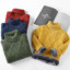 boys Plus velvet Warm turtleneck sweater Pullovers plush inside Thicken sweaters girls Winter Autumn Knitted Loose jacket 2-10Y
