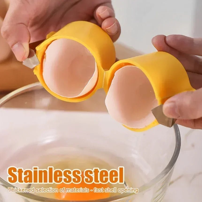 1/3pcs - New Egg Shell Opener Press Egg Shell Separator Portable Egg Opener Kitchen Handheld Egg Shell Crusher Household - MAGUSTA BEAUTY