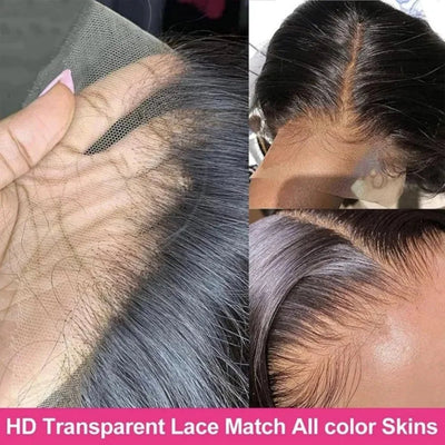 13x4 Bone Straight Human Hair Wigs 13x6 Hd Lace Frontal 42 Inch Straight Transparent Lace 250 Density Human Hair Wig For Women - MAGUSTA BEAUTY