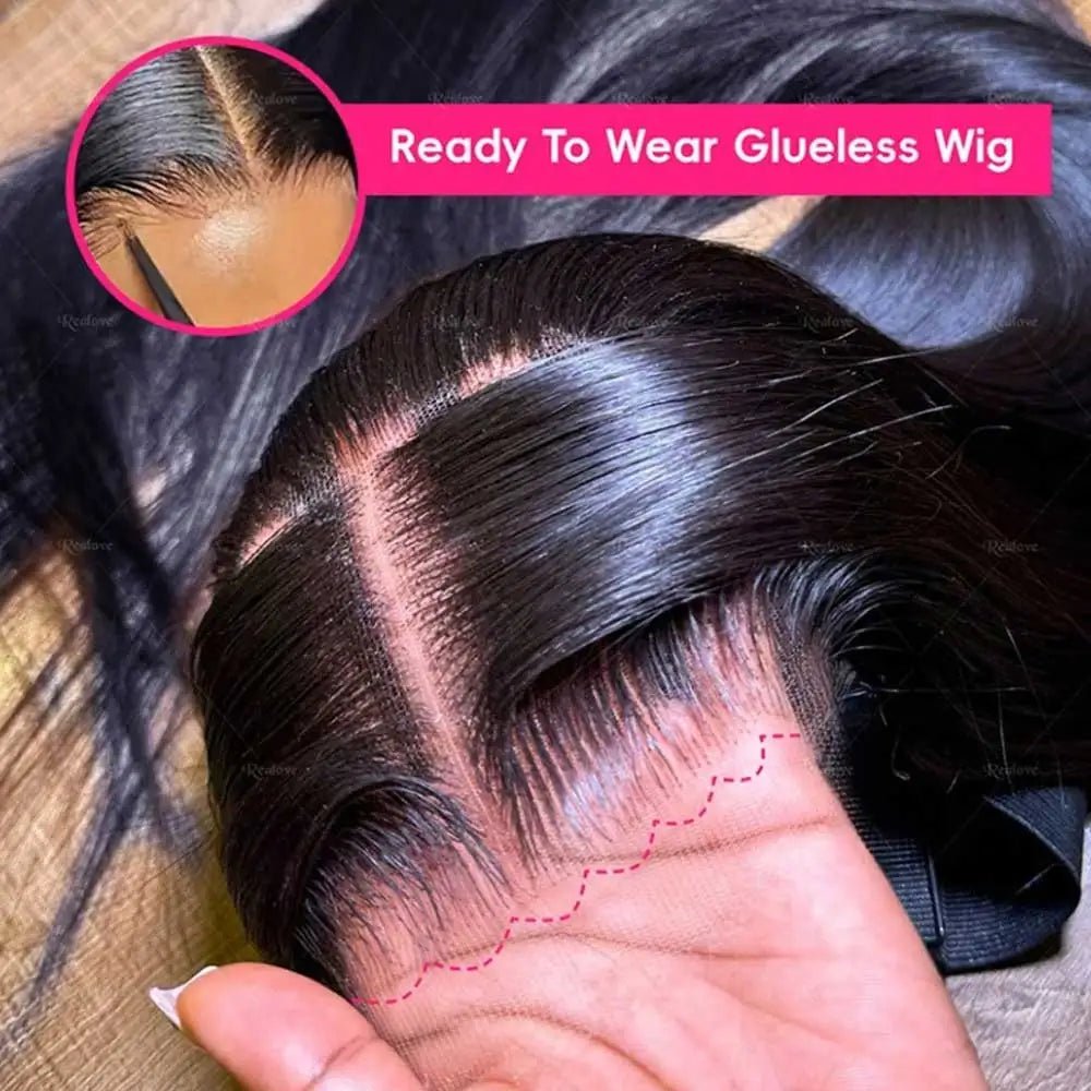13x4 Bone Straight Human Hair Wigs 13x6 Hd Lace Frontal 42 Inch Straight Transparent Lace 250 Density Human Hair Wig For Women - MAGUSTA BEAUTY
