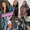 13x4 Bone Straight Human Hair Wigs 13x6 Hd Lace Frontal 42 Inch Straight Transparent Lace 250 Density Human Hair Wig For Women - MAGUSTA BEAUTY