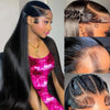 13x4 Bone Straight Human Hair Wigs 13x6 Hd Lace Frontal 42 Inch Straight Transparent Lace 250 Density Human Hair Wig For Women - MAGUSTA BEAUTY