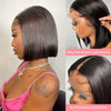 13x4 Bone Straight Lace Frontal Wigs Short Bob Preplucked 4x4 Transparent Lace Front Wig Brazilian 100% Human Hair 12 14 16 Inch - MAGUSTA BEAUTY