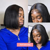 13x4 Bone Straight Lace Frontal Wigs Short Bob Preplucked 4x4 Transparent Lace Front Wig Brazilian 100% Human Hair 12 14 16 Inch - MAGUSTA BEAUTY