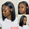 13x4 Bone Straight Lace Frontal Wigs Short Bob Preplucked 4x4 Transparent Lace Front Wig Brazilian 100% Human Hair 12 14 16 Inch - MAGUSTA BEAUTY