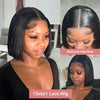 13x4 Glueless Lace Front Wig Human Hair Straight 13x6 HD Transparent Lace Frontal Wigs Short Bob Wig For Women Remy 250% Density - MAGUSTA BEAUTY