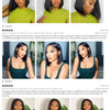 13x4 Lace Front Human Hair Wig Transparent Lace Frontal Wigs For Black Women Short Bob Wig Multiple Remy Straight Natural Wig - MAGUSTA BEAUTY