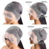 13x6 Lace Front Wigs Human Hair 180 Density Hd Body Wave Lace Frontat Human Hair Wigs For Women Glueless Pre Plucked Black Wig - MAGUSTA BEAUTY