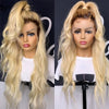 13x6 Lace Frontal Wig Brazilian Straight Human Hair Wig 2 Tone Dark Root 1B 613 Ombre Blonde Lace Front Wigs For Black Women 40" - MAGUSTA BEAUTY